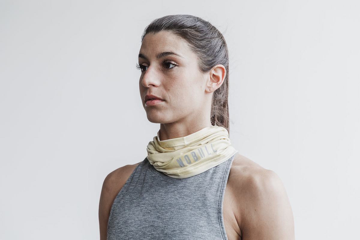 Nobull Gaiter Tie-Dye Women\'s Scarves Yellow | Australia (YS5269)